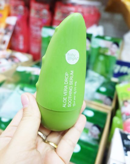 Тайская освежающая сыворотка для лица с Гиалуроновой Кислотой и Алоэ Baby Bright Aloe Vera Drop Soothing Serum 35 гр.